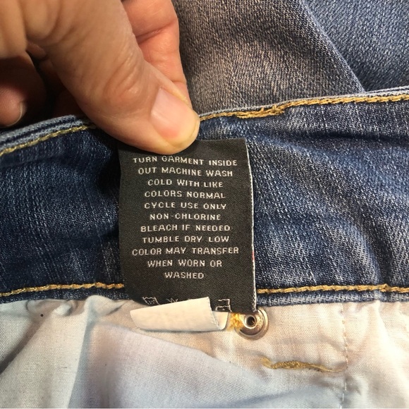 Torrid Distressed Skinny Jeans Triple Button Mid Rise Sz 14R - Picture 7 of 9